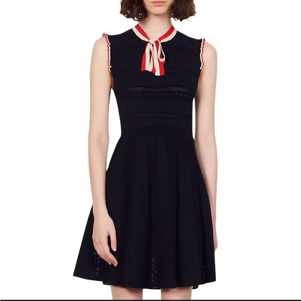 Fidelia Sleeveless Fit & Flare Knit Dress by Sandro